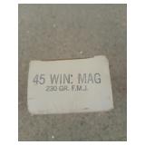 50 rds 45 Win mag 230 gr FMJ