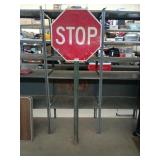 30-in stop sign on 7 ft Pole