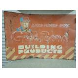 1952 raised letter Gold Bond building products