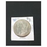 1884 O Morgan silver dollar BU+