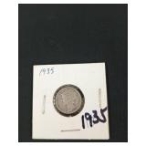 1935 Mercury dime