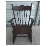 Wood rocking chair