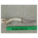 Knife w/ antler handle