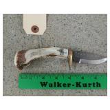 Knife with antler handle