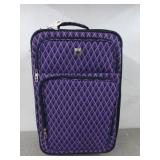 Rolling carry-on suitcase