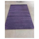 Lovely purple area rug 64 x 94