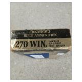 12 rds 270 Win 150 gr soft pt semi-spitzer