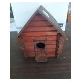 Lovely log cabin birdhouse 8x11x7