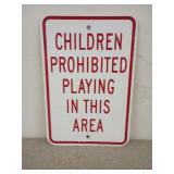Metal sign 18x12