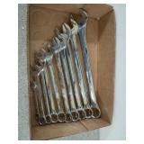 10 piece Pittsburgh wrench set 11/16 to inch and