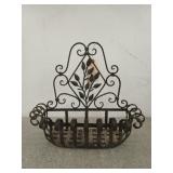 Iron hanging planter 15x17x8