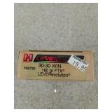 20 rds 30-30 Win 160 gr FTX LEVERevolution