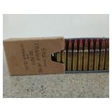 30 rds 5.56mm tracer M196 on striper clips