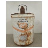 Phillips 66 metal 5 gallon oil bucket