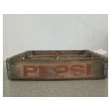 Wooden Pepsi soda crate