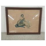 Lithograph by James Montgomery Flagg what more d