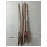2 pair of post hole diggers