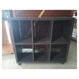 Rolling six bin storage 32x35x11