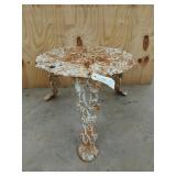 Cast iron patio side table 14 x 20.5
