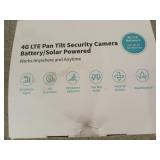 4G LTE pan tilt security camera, battery / solar