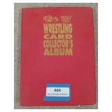 Wrestling card collectors album, wrestling