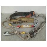 Safety belts, ropes