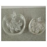 14 pc glass snack trays