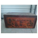 Old wooden toybox 14x30x14