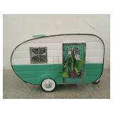 Pre-lit spring vintage camper, NIB 10x16