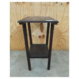 Wooden 2 tier plant stand / table 18x13x9