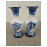 Pair of vases 9"