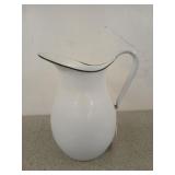Enameled pitcher 12"