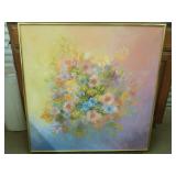 Framed oil on canvas 36x36