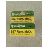 40 rds 357 Rem Max 158 gr semi-jktd HP