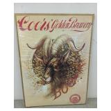 Coors Golden brewery poster 19x14
