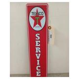 Metal Texaco service sign 16x4