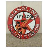 Metal Texaco sign 8"