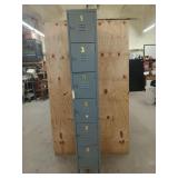 6 locker stack 78 x 12 x 18