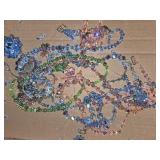 Several strands of crystal beads