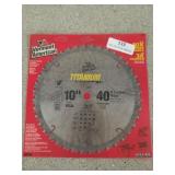New 10" titanium carbide teeth saw blade
