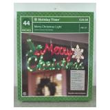 44" Merry Christmas light