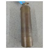Fur-Fyter antique brass fire extinguisher