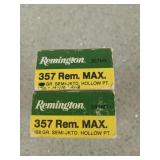 40 rds 357 Rem Mag 158 gr semi-jktd HP, one box