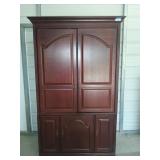 2 pc media cabinet 79 x 49 x 26.5