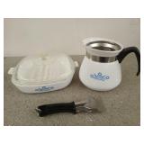 CorningWare casserole with lid, 2 qt  kettle,