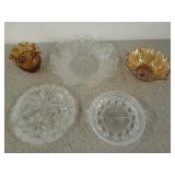 Asst glass serving dishes