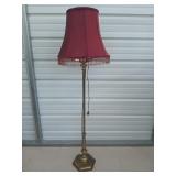 Brass floor lamp 62"