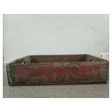Wooden Pepsi soda crate