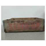 Antique wooden 7Up soda crate