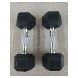 Pair of 10 lb hand weights
